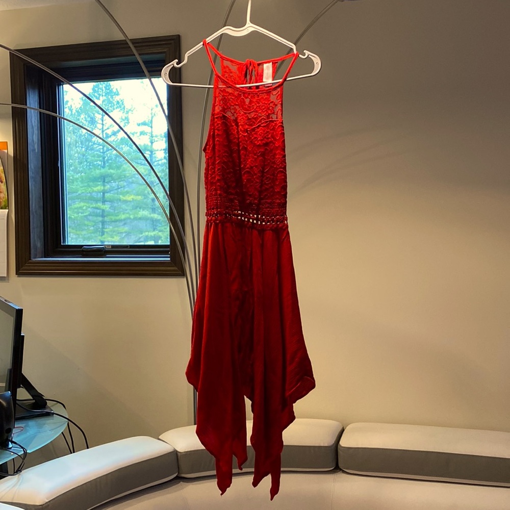 No boundaries small red dress!